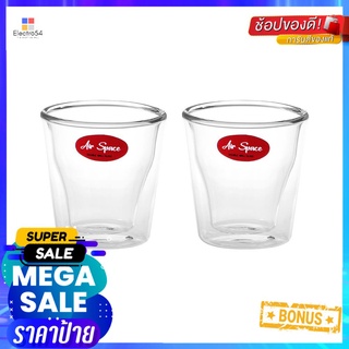 แก้วSHOT 80ml AIR SPACE DOUBLE WALL แพ็ค 2 ใบSHOT GLASS 80ml AIR SPACE DOUBLE WALL PACK 2