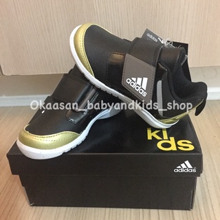 รองเท้าผ้าใบหนังสีดำเด็กเล็ก อดิดาส adidas kid shoe size 14.0 cm ใหม่ป้ายห้อย มีกล่องของแท้ตากช๊อปญี่ปุ่น พร้อมส่งค่ะ