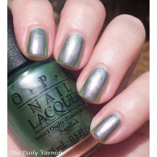 พร้อมส่ง OPI - Visions of Georgia Green ยาทาเล็บสีเขียวเมทาลิก มีชิมเมอร์ยิบๆ ในเนื้อ แท้ 100%