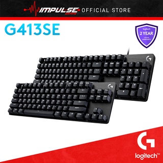 Logitech G413 SE TKL คีย์บอร์ดเกมมิ่ง - คีย์บอร์ดแบ็คไลท์ ขนาดกะทัดรัด พร้อมสวิตช์กลไกสัมผัส