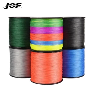 Jof สายเอ็นตกปลา แบบถัก PE 8-80LB 300 ม. 500 ม. 1000 ม. 4 เส้น