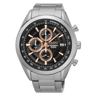 นาฬิกาข้อมือผู้ชาย Seiko Chronograph Quartz Tachymeter SSB199P1 Mens Watch