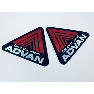 สติ๊กเกอร์ ADVAN Car Racing สติกเกอร์ ฟอยล์ สะท้อนแสง JDM Sticker Japan Yokohama แต่งรถ ติดรถ รถยนต์ รถมอเตอร์ไซค์ 2ชิ้น