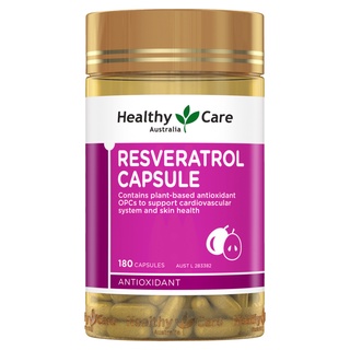 Healthy Care Resveratrol Essence Capsule 180 Capsules Australia Anti-oxidation Anti-Aging ออสเตรเลีย ต่อต้านริ้วรอย
