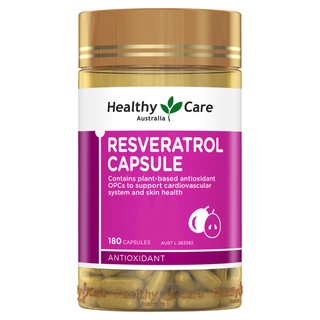 Healthy Care Resveratrol Essence Capsule 180 Capsules Australia Anti-oxidation Anti-Aging ออสเตรเลีย ต่อต้านริ้วรอย