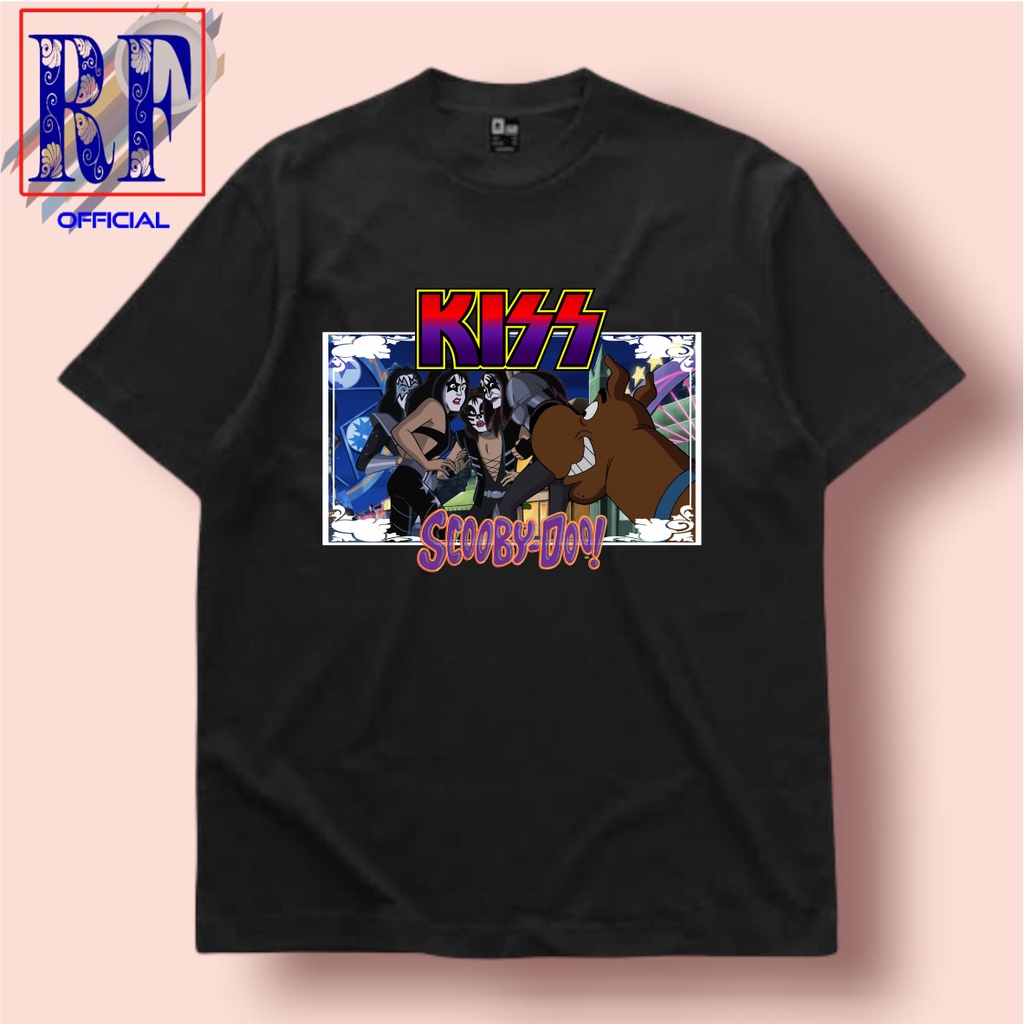 เสื้อยืด VINTAGE KISS X SCOOBY DOO | เสื้อยืด BAND AND CARTOON VINTAGE SCOOBY DOO | ผ้าหุ้มเบาะรถยนต