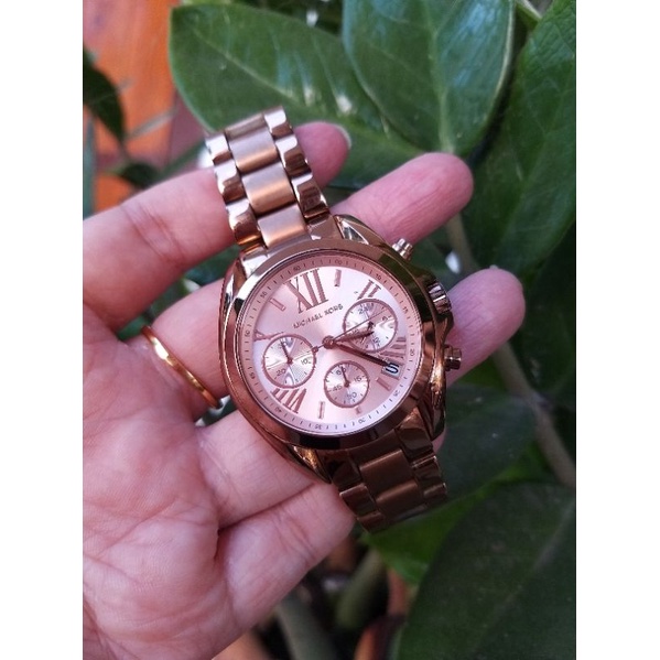 นาฬิกา MK5799 MICHAEL KORS มือสองของแท้ สี rosegold พิงค์โกลด์ หน้าปัด 36 mm