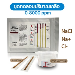 ชุดสอบปริมาณเกลือ โซเดียมคลอไรด์ ในน้ำ โซเดียม คลอไรด์ NaCl Na+ Cl-