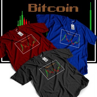 เสื้อยืด Bitcoin กราฟ กำลังฮิต  เนื้อผ้าCotton100% เกรดพรีเมี่ยม ใส่ได้ทั้งชาย/หญิง ทรงตรง SS-5XL