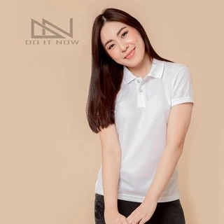 เสื้อโปโลแขนจั๊ม 🔥สีขาว🔥 (หญิง) By Doitnow สินค้าคุณภาพ จากแห่งผลิตโดยตรง!!
