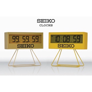 SEIKO CLOCKS นาฬิกาปลุกตั้งโต๊ะ รุ่น QHL083Y สีเหลือง - รับประกัน 1ปี ของแท้100% QHL083