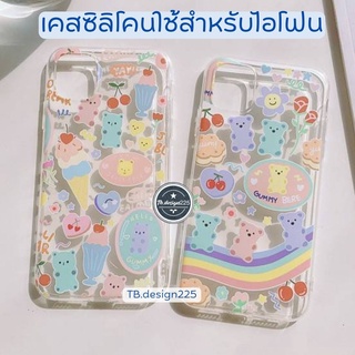 🍨-พร้อมส่งในไทย-เคสซิลิโคน สกรีนลายการ์ตูนTPU นิ่ม ใช้สำหรับIPทุกรุ่น #304 🍨