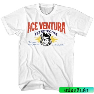 ราคาต่ำสุดเสื้อยืด พิมพ์ลายนักสืบ Ace Ventura Pet สําหรับผู้ชายขนาดเต็มS-3XL