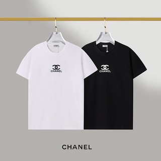 ☞ ลายการ์ตูนเสื้อยืดแขนสั้น คอกลม พิมพ์ลายตัวอักษร Chanel 1:1 คุณภาพสูง สไตล์คลาสสิก สําหรับผู้ชาย และผู้หญิง S-XXL L41