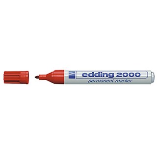 edding 2000 : ปากกามาร์กเกอร์ (แดง)