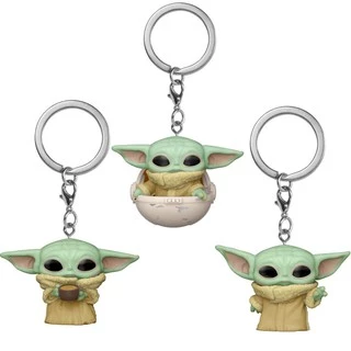 Funko Pop ! ( Star Wars ) Yoda พวงกุญแจตุ๊กตาของเล่นสําหรับเด็ก