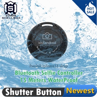 [SHELLBOX] 15M Professional Underwater Snorkeling Diving Waterproof Remote Bluetooth Shutter Button for IOS &amp; Android Phones