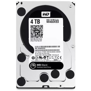 [ลด 19.- โค้ดSMARTFE19]  Western Digital CAVIAR BLACK WD4003FZEX HDD 3.5" 4TB 5400RPM SATA 64MB