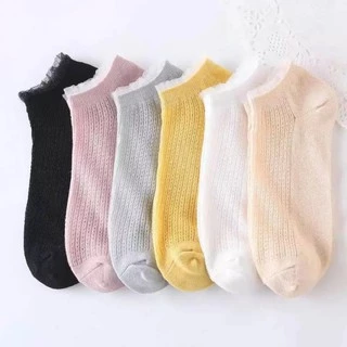 ถุงเท้า ข้อสั้น ถุงเท้าเกาหลี มี8แบบให้เลือก (1 แพคมี 5ลาย) ใส่ได้ทั้ง ช/ญ🧦🧦