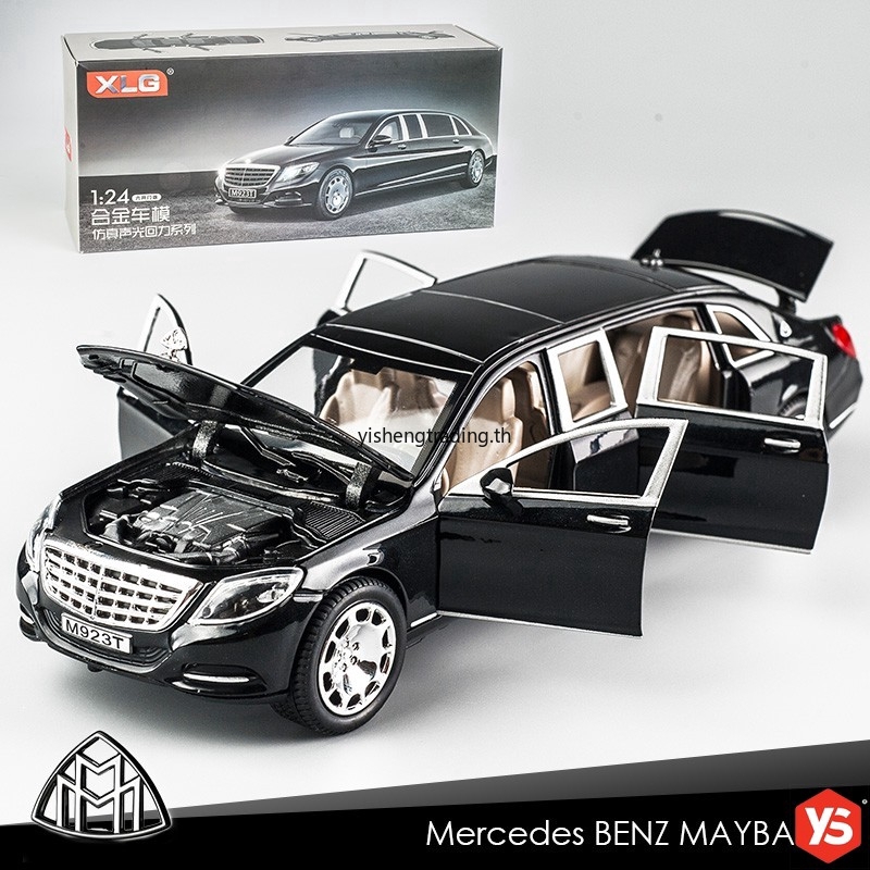 1:24 สเกล Benz Maybach S600 Limousine Luxury ถงองเล่นเหล็กผสม