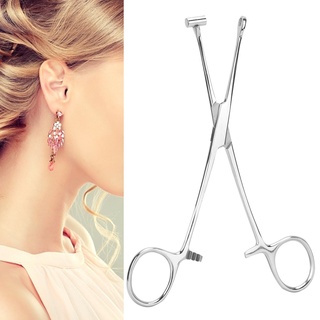 เครื่องมือคีมหนีบสแตนเลสสําหรับเจาะร่างกายสักลิ้นจมูก คีมเจาะ Septum Forceps Body เจาะคีมเจาะเครื่องมือ Body Piercing Tool สแตนเลสเจาะคีม