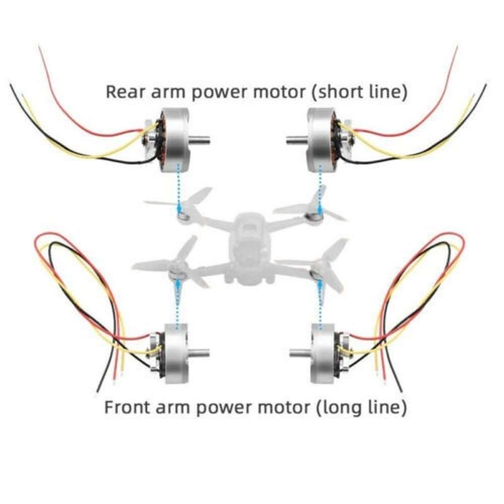 Original New DJI FPV Motor Long / Short Wire Aircraft Motor With Cable For DJI FPV Drone Spare Repla