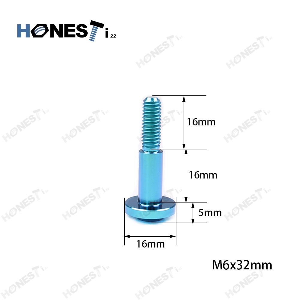 Honesti22 Gr5 Titanium UFO lever bolts M6X32mm/1.0p Number 9E100/E200P/Mmax/Xmax300