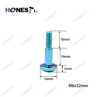 Honesti22 Gr5 Titanium alloy Bolts M6X32mm1.0p สกรูตกแต่งโลหะผสมไทเทเนียม for honda.