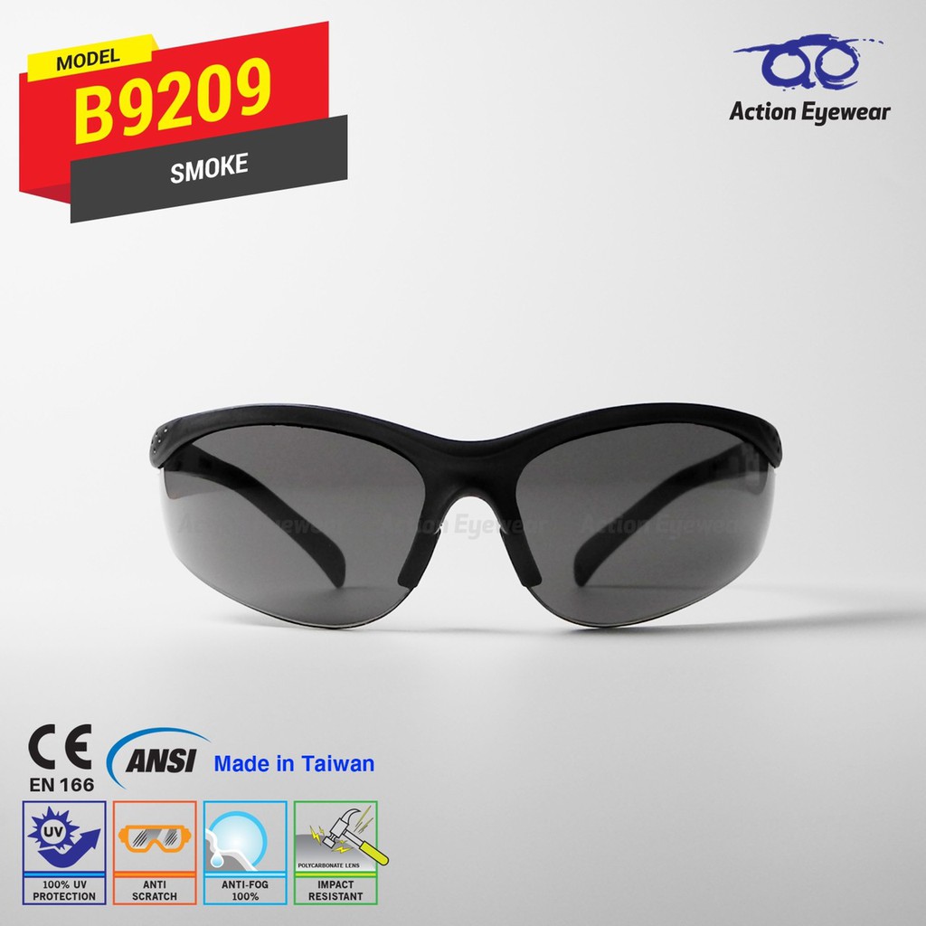 รุ่น B9209 แว่นตานิรภัย แบรนด์ Action Eyewear (กันฝ้า รูปที่ 7