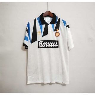 91-93 Inter Milan Away เสื้อฟุตบอลย้อนยุคฟุตบอล