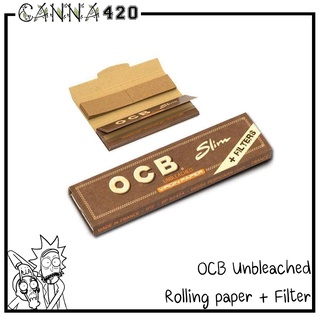 กระดาษ OCB Unbleached paper 110mm มีให้เลือก แบบธรรมดา / มี filter