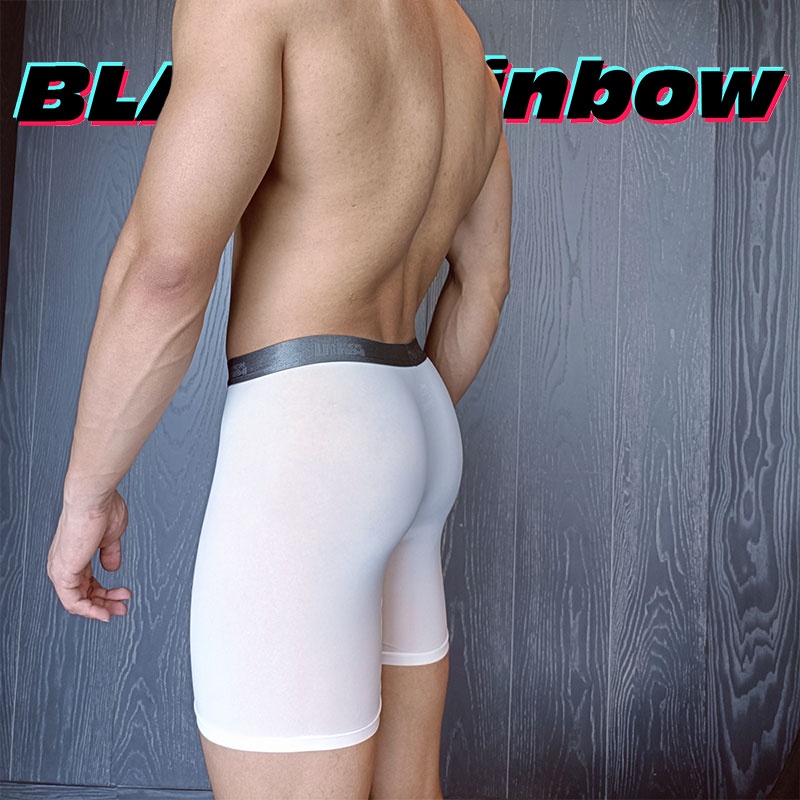 กางเกงบ็อกเซอร์ขายาว แบบบางพิเศษ แห้งเร็ว เหมาะกับการเล่นฟิตเนส สําหรับผู้ชาย