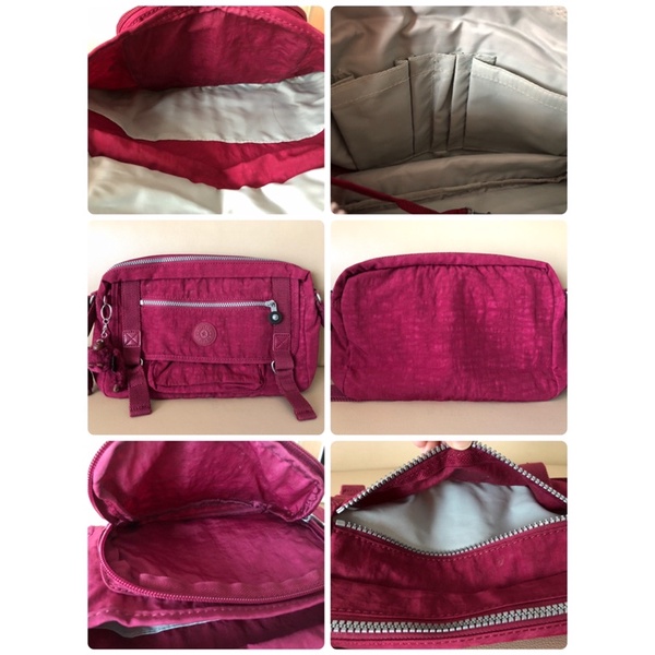 กระเป๋าสะพาย Kipling สีแดง แท้