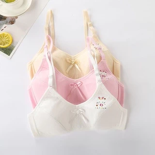 เสื้อชั้นในเด็กหญิงวัยรุ่น ผ้าฝ้าย พร้อมส่ง