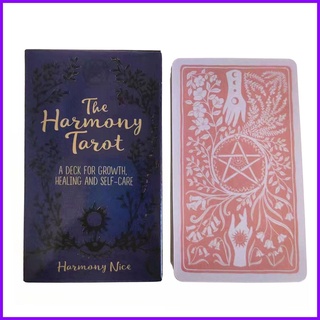 ไพ่ทาโรต์ เวอร์ชั่นภาษาอังกฤษ The Harmony Tarot Oracle การ์ดเกมกระดาน สําหรับงานปาร์ตี้