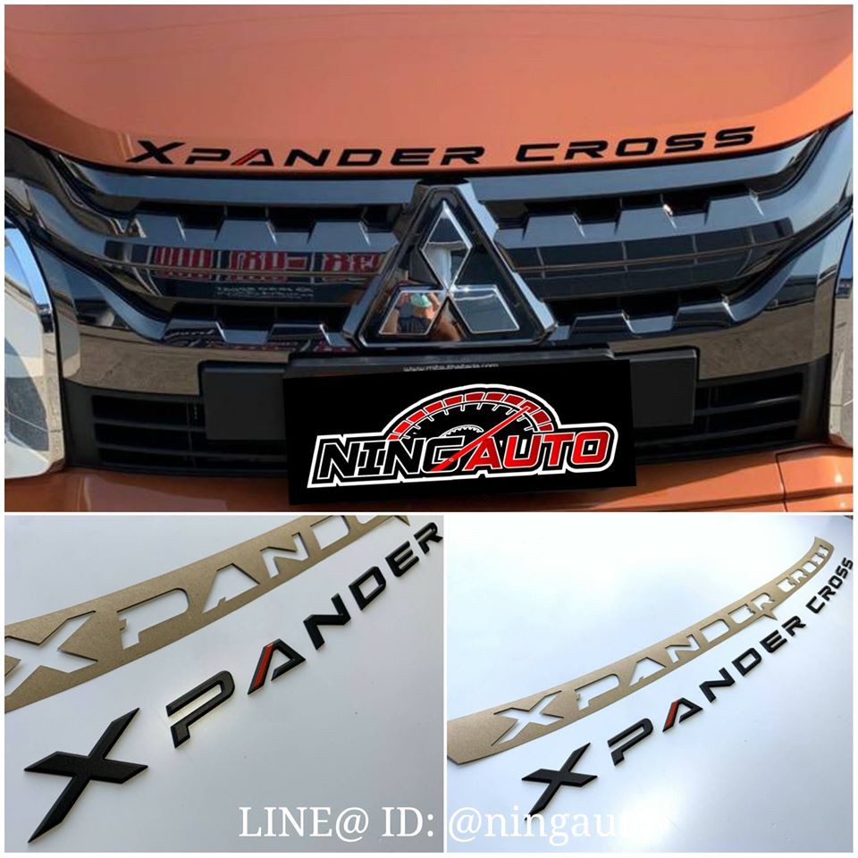 โลโก้อักษรฝากระโปงหน้า XPANDER CROSS