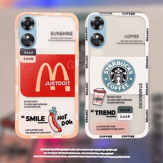 ใหม่ เคสโทรศัพท์มือถือแบบนิ่ม ใส กันกระแทก ลาย Starbucks Illustrator สําหรับ OPPO Reno8 T 5G 4G A78 A17 A17k Reno 8T 8 T Reno8T OPPOA78 OPPOA17k 2023