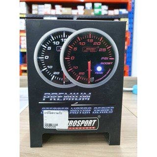 เกจวัดรอบ (RPM) PROSPORT หน้าดำ