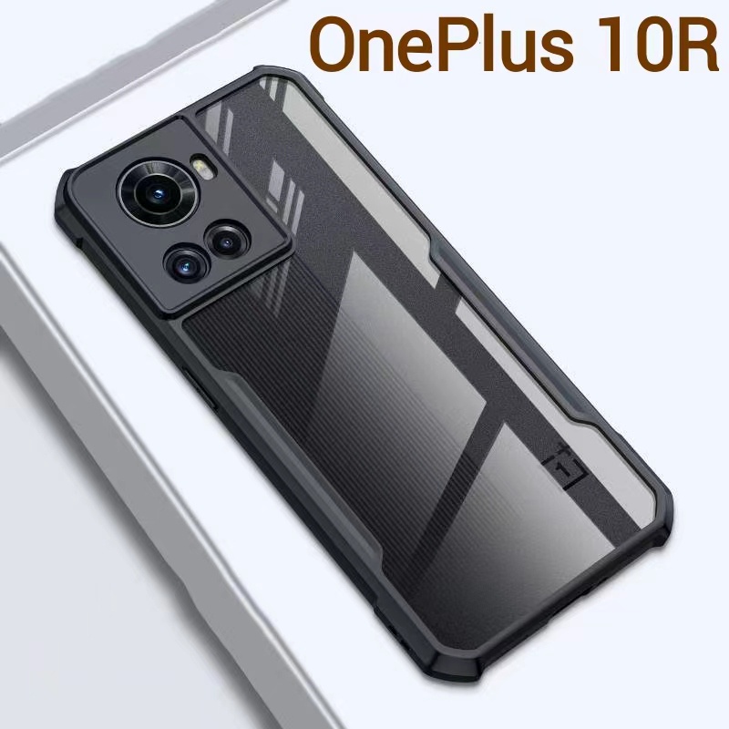 OnePlus 10R(พร้อมส่งในไทย)เคสกันกระแทกขอบสีหลังใสOnePlus 10T/OnePlus Ace Pro/OnePlus Nord 2T/OnePlus 10R 5G