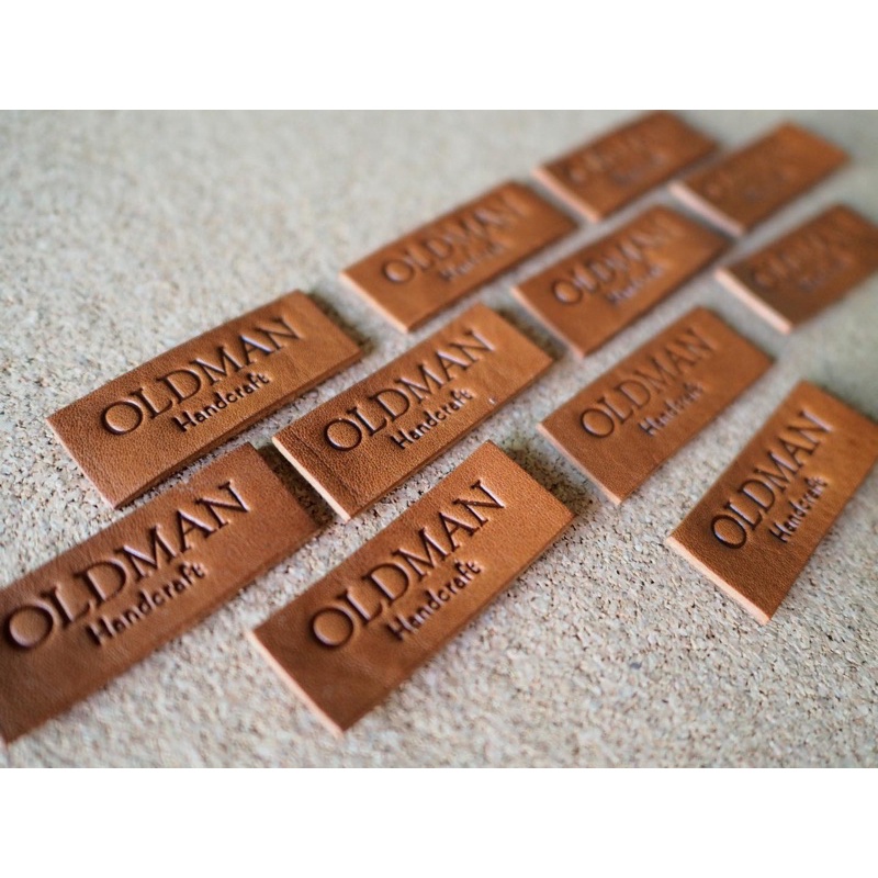 HTQ รับทำ ป้ายแทค ป้ายหนัง handmade แท็กป้ายหนังแท้ handmade 10 ชิ้น