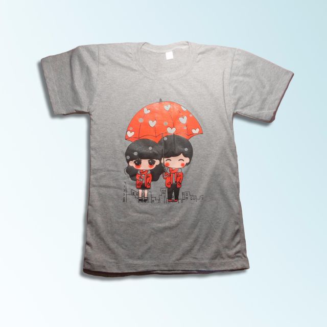 100% Cotton-t-shirt-Cute-t-shirt-Couple-t-shirt-Made in Thailand