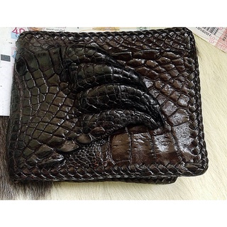 Genuine Original Alligator Leather Skin Bifold Wallet for Men,Handmade Leather wallet, Gift for him, leather wallet men,