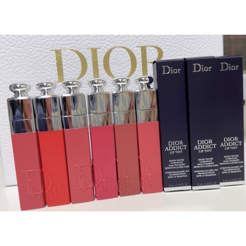 💥ฟรีถุงลิปสติก💥 DIOR ลิปทินท์ 2022 Dior Addict Lip Tint No-transfer lip tint  (Dior Lip Tattoo 2022)