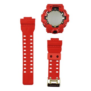 คาสิโอ G-SHOCK GA-700CX-4 BAND และกรอบ พร้อมเคสแข็ง สีแดง