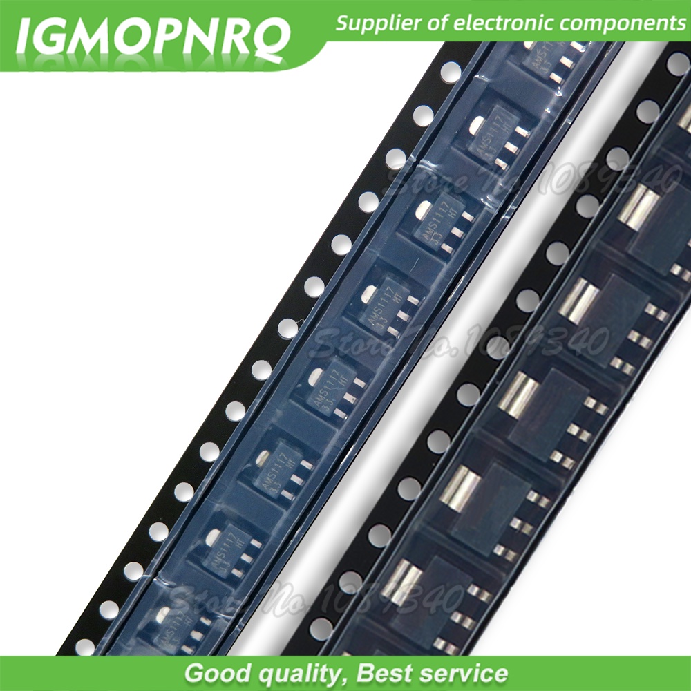 10 ชิ้น/ล็อต AMS1117 AMS1117-3.3V AMS1117-ADJ AMS1117-1.8V AMS1117-1.2V AMS117-5.0V AMS1117-2.5V AMS