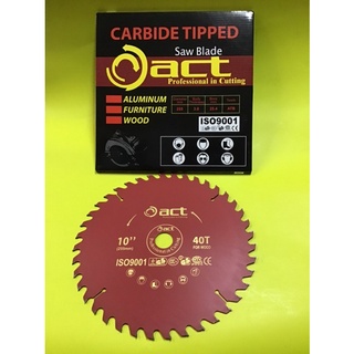 ใบเลื่อยวงเดือนตัดไม้ฟันทังสเตนคาร์ไบด์ ACT(10”x30T)(10”x40T)(10”x60T)