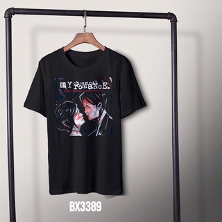 เสื้อยืด พิมพ์ลาย MY CHEMICAL ROMANCE สีดํา XS - 6XL