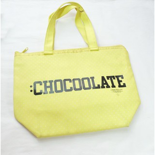 Chocoolate Handbags Size 13 นิ้ว x 9.5 นิ้ว สีเขียวสะท้อนแสง มือสอง ของแท้