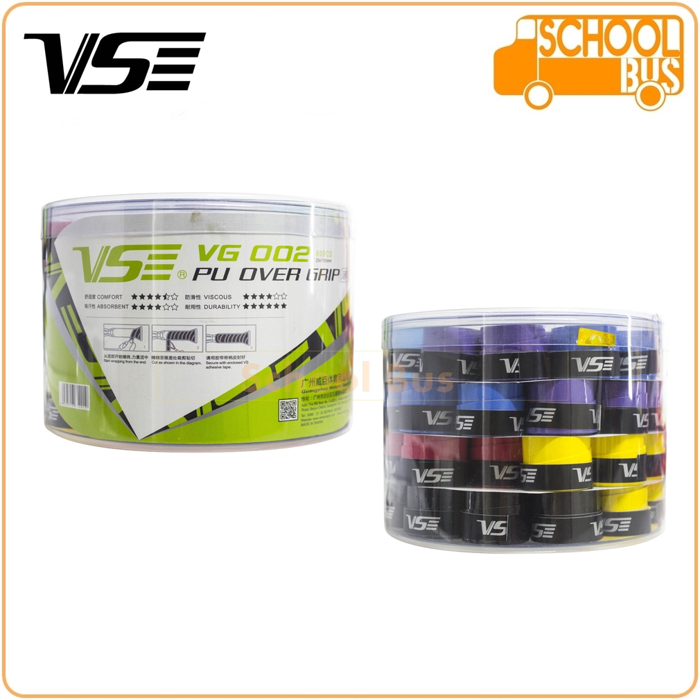 VS Grip กริ๊ปพันด้าม แบบบาง Overgrip VG002 โอเวอร์กริป แบดมินตัน เทนนิส
