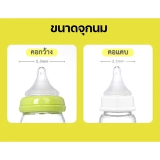 💥จุกนมคุณภาพสูง จุกนมไม่ดูดไม่ไหล ซิลิโคนระบายอากาศ AVS จุกนมคอกว้าง คอแคบ